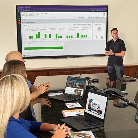 Team Working on Website